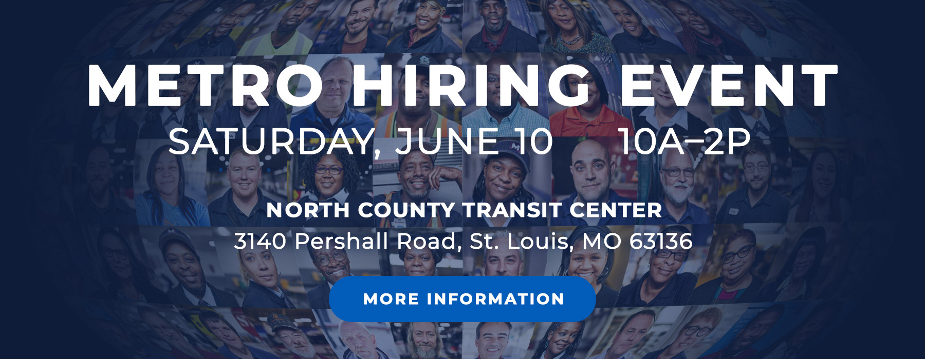 HIRING EVENT: Saturday June 10 from 10 a.m. to 2 p.m. at North County Transit Center, 3140 Pershall Road
