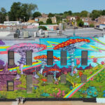 Atomic Flower of Light mural - part of St. Louis Mural Project