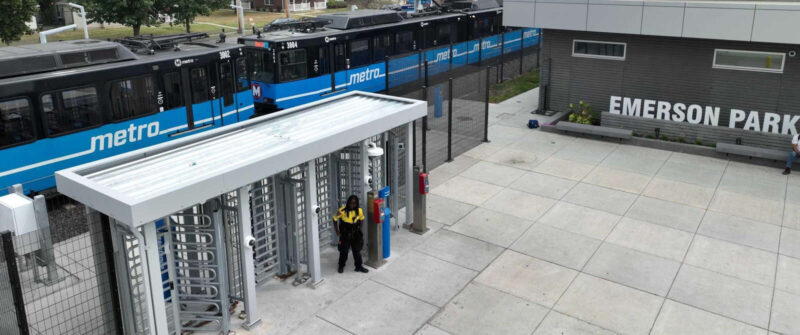 SPP gates installed at Emerson Park station